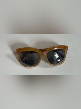 Emilio Pucci Caramel Brown Oversized Square Sunglasses